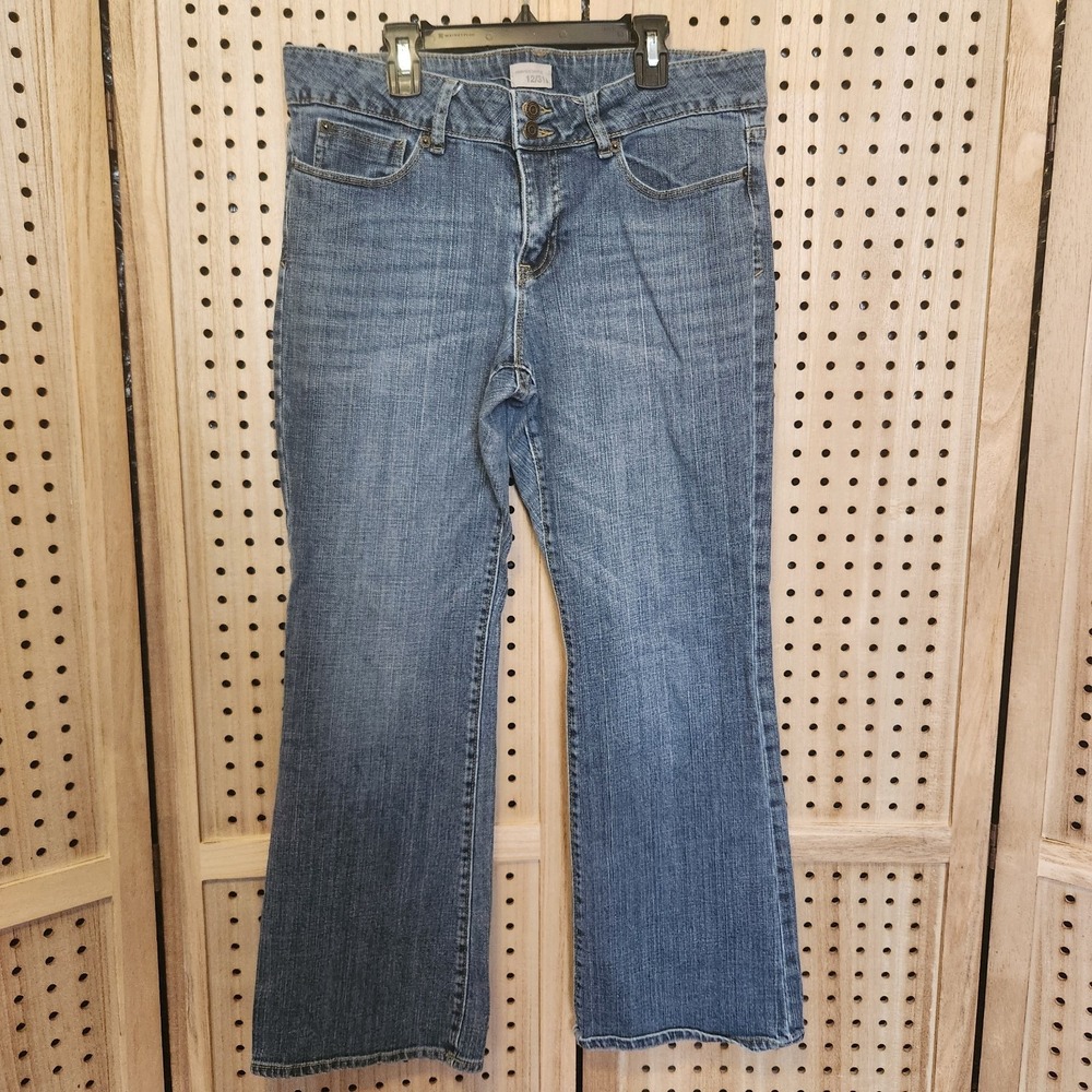 Gap Essential Bootcut Jeans Womens Size 12 31A Mid Rise 5-Pocket Light Wash